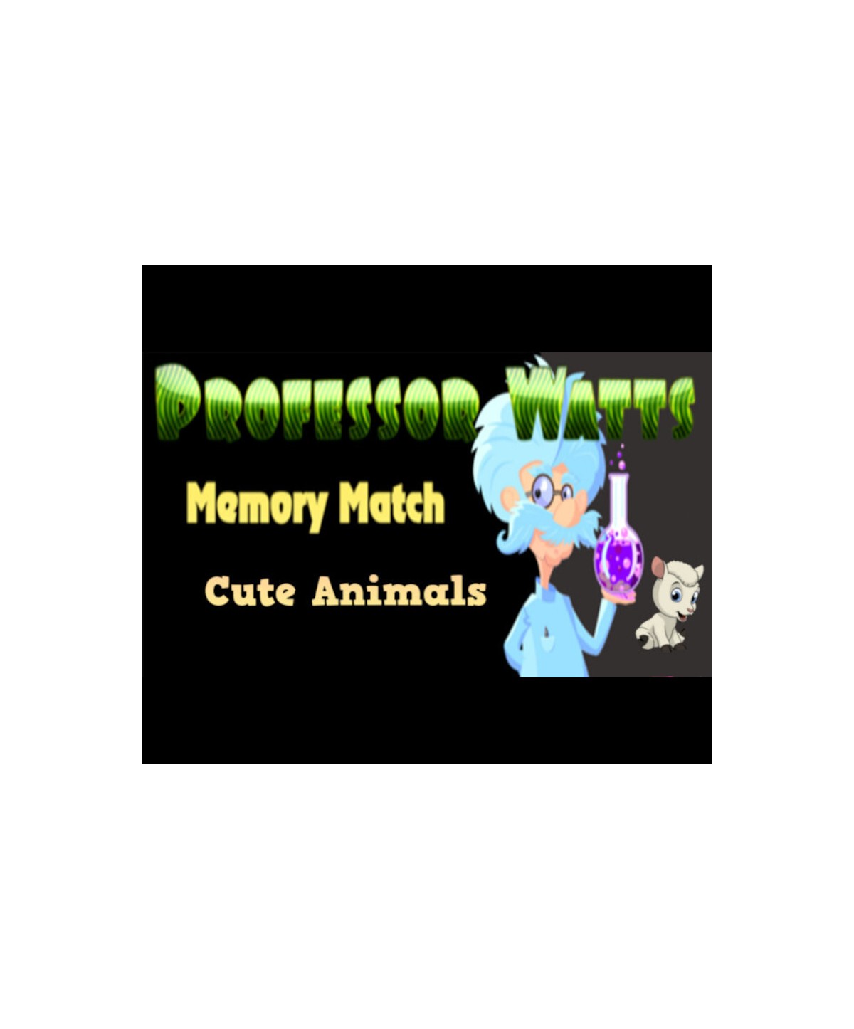 Professor Watts Memory Match Cute Animals Steam Key GLOBAL